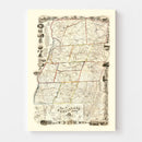 Vintage Map of Rensselaer County, New York 1854