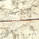Vintage Map of Rensselaer County, New York 1854