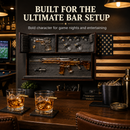 AR15 Whiskey Gun Decanter Flag Set - 1000ml Rifle & Pistol Set