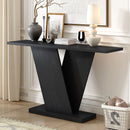 Console Table With V Shape Base, Sculptural Entryway Accent by HouseOfZazla