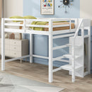 Loft Bed With Built In Storage Wardrobe And Staircase by HouseOfZazla