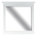 Heron Cove - Landscape Mirror - Chalk White