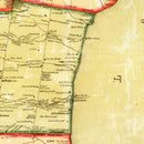 Vintage Map of Seneca County, New York 1858