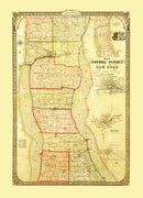 Vintage Map of Seneca County, New York 1858