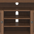 Amherst - TV Media Stand - Rustic Natural Aged Brown