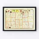 Vintage Map of Wayne County, New York 1853