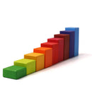 **Pre-order (Ships in 1-2 Weeks)**100 Pcs STAINED Large Stepped Counting Wooden Stacking Blocks
