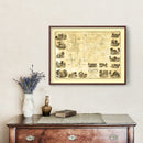 Vintage Map of Madison County, New York 1858