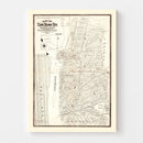 Vintage Map of Queens County, New York 1874