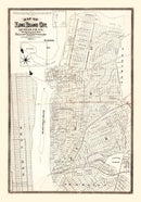 Vintage Map of Queens County, New York 1874