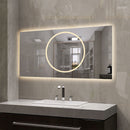 LED Vanity Mirror With Anti Fog & Dimmable Lights, Wall-Mounted - Antique Silver