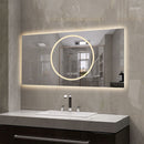 LED Vanity Mirror With Anti Fog & Dimmable Lights, Wall-Mounted - Antique Silver by HouseOfZazla