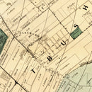 Vintage Map of Kings County, New York 1868