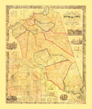 Vintage Map of Burlington County, New Jersey 1859