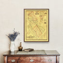 Vintage Map of Camden County, New Jersey 1857