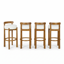 Elise Indoor Wooden Low Back Barstool by HouseOfZazla