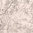 Vintage Map of Essex County, New Jersey 1850