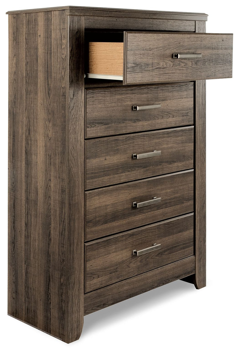 Juararo - Five Drawer Chest - Dark Brown, photo 3 of 7