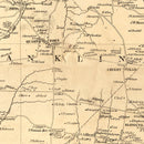 Vintage Map of Hunterdon County, New Jersey 1851