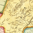 Vintage Map of Mercer County, New Jersey 1849