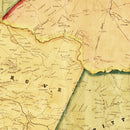 Vintage Map of Salem County, New Jersey 1849