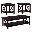 Merlot 3 Piece Occasional Set - Brown