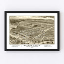 Vintage Map of Salmon Falls, New Hampshire 1877