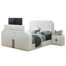 Shelyn - Bed With LED, TV Cabinet, Fireplace & Bluetooth by Unique Piece Furniture