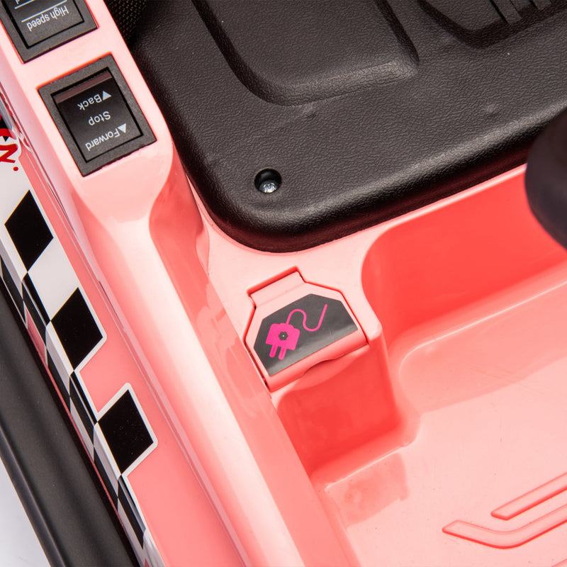 6V Kids Ride on Electric Go Kart Bumper Car W/Parents Remote Control,Three Speed Adjustable,LED Lights,Horn,Bluetooth,Player&360Spin,Vehicle body with Anti-collision padding for 18m+.