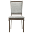Perkins - Upholstered Dining Side Chair (Set of 2) - Dark Brown by HouseOfZazla