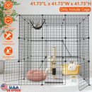 3 Tier Large Cat Cage Enclosure Indoor Cat Playpen Iron Construction Cat House Detachable Cat Crate With 2 Ladders Doors For 1-4 Cats 41.73ÓL x 41.73Ó