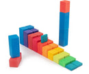 **Pre-order (Ships in 1-2 Weeks)**100 Pcs STAINED Large Stepped Counting Wooden Stacking Blocks