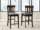 Haddigan - Upholstered Barstool (Set of 2) - Dark Brown by Unique Piece Furniture