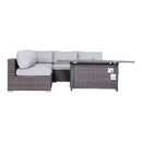 6 Piece Sectional Sofa Set With Cushions - Brown by HouseOfZazla