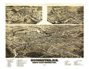 Vintage Map of Rochester, New Hampshire 1884