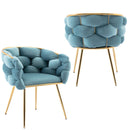 Luxury Modern Simple Leisure Single Sofa Chair Bedroom Lazy Person Household Dresser Stool Manicure Table Back Chair by HouseOfZazla
