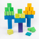 **Pre-order (Ships in 1-2 Weeks)**100 Pcs STAINED Large Stepped Counting Wooden Stacking Blocks