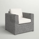 Aviara - Outdoor Club Chair Timeless Comfort With Plush Cushions - Gray Mix by HouseOfZazla
