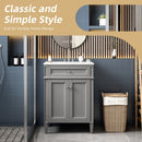 Bathroom Vanity With 2 Doors And Tip Out Drawer, Soft Closing Hinges by HouseOfZazla
