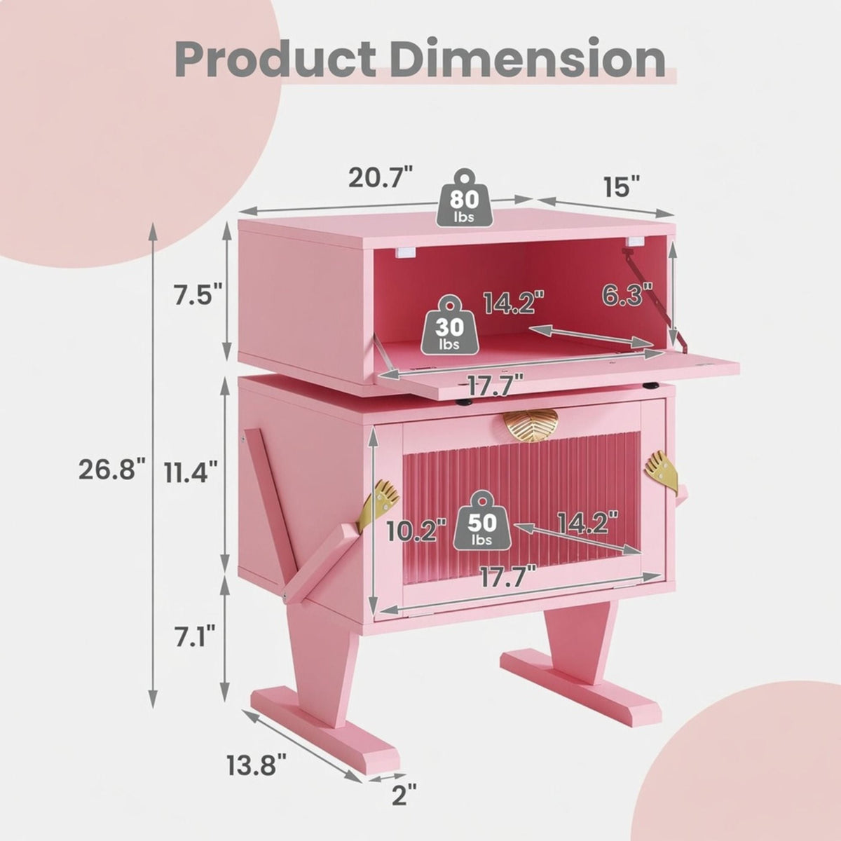 Robot LED Nightstand With 360° Rotating Drawer, photo 12 of 40