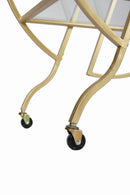 Gold Bar Carts for The Home Bar Serving Cart