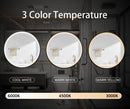 24x24 inch 3 colors with light Black framed Wall mount Medicine Cabinet with Mirror Anti-fog function