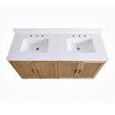 Fully Assembled 60'' Light Coffee Single Sink Bathroom Vanity