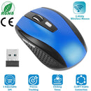2.4G Wireless Gaming Mouse Optical Mice w/ Receiver 3 Adjustable DPI 6 Buttons For PC Laptop Computer Macbook