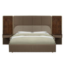 Marcelino - Eastern King Bed - Brown & Beige by Unique Piece Furniture