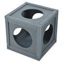 Outdoor Cat House With Shelves And Weather Protection, Removable Wood Boxes - Gray by HouseOfZazla
