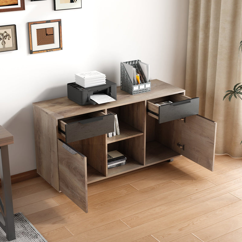 The sub cabinet of the table