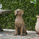 MGO Dog Decor Outdoor Dog Statue - Dark Brown by HouseOfZazla