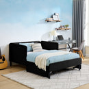 Upholstered Platform Bed Frame With 2 Storage Drawers And Adjustable Sofa Bed by HouseOfZazla