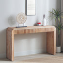 Rustic Modern Console Table With Drawer Storage - Natural Wood by HouseOfZazla
